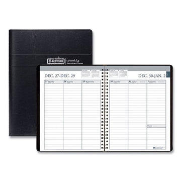 House of Doolittle™ Recycled Weekly Appointment Book Ruled Without Appointment Times, 8.75 X 6.88, Black Cover, 12-month (jan To Dec): 2022 freeshipping - TVN Wholesale